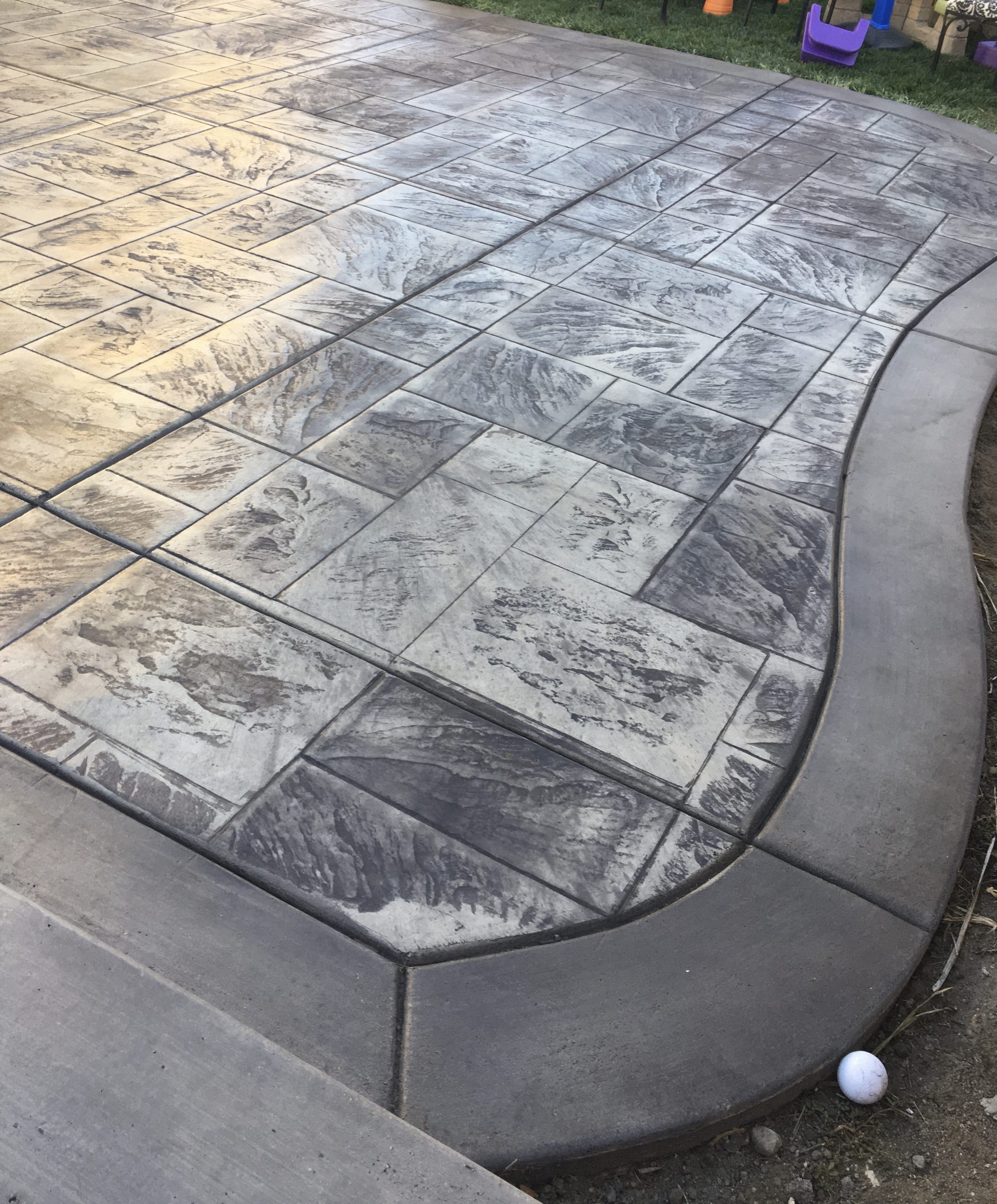 Pleasant Hill Remodel Stamped Concrete Project
